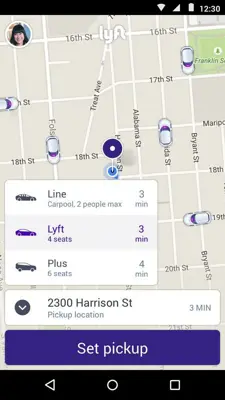 Lyft android App screenshot 1